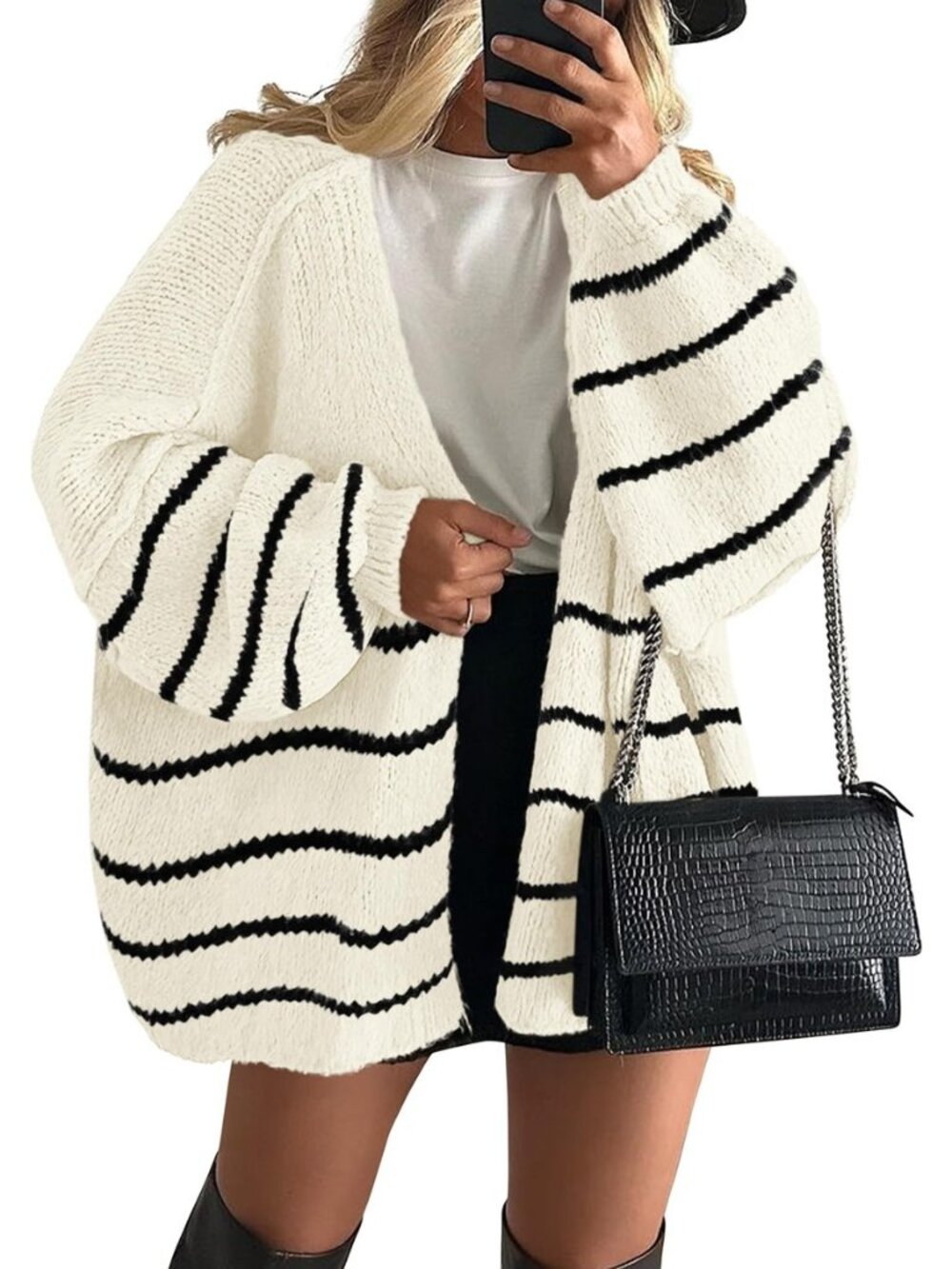 Womens Open Front Oversized Cardigan Sweaters